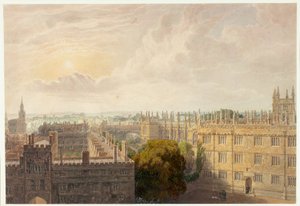 Vista da Biblioteca Radcliffe de Frederick Mackenzie