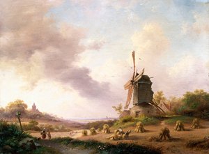 Ceifeiras em uma paisagem extensa, 1850