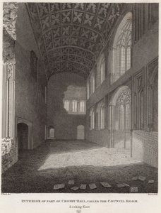 Interior de parte de Crosby Hal de Frederick Nash