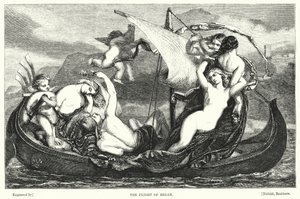 O Vôo de Helena (gravura) de Frederick Richard Pickersgill