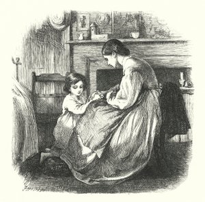 Uma criança em oração de Frederick Walker