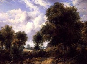 Paisagem arborizada de Frederick Waters Watts