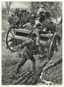Um Pouco de Semeadura Difícil (litho) de Frederick William (after) Burton