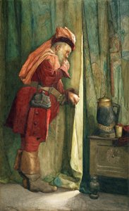 Falstaff "Vou me esconder atrás dos Arras" de Frederick William Davis