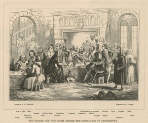 The Tabard Inn, a noite antes da peregrinação a Canterbury