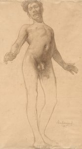 Nu masculino de pé, 1885.