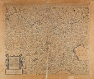 Centro-Norte da Europa e Norte da Itália, Mapa de Frederik de Wit, Amesterdão, Gravura em Cobre de Frederick de Wit