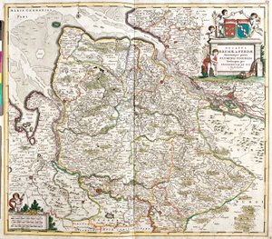 Mapa do Duque de Breme e Verden (Alemanha) (gravura de Frederick de Wit