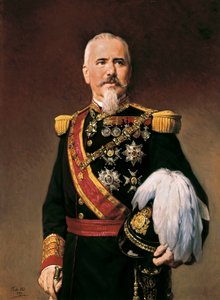 Retrato de Arsenio Martinez Campos Anton (1831-1900), político e militar espanhol, c.1880 (óleo sobre tela) de Frederico de Madrazo