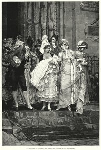 O baptismo no tempo do Directório, França Revolucionária de Frederik Hendrik (after) Kaemmerer