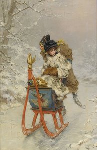 O passeio de trenó