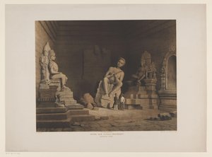 Dois homens nas ruínas de Tjandi Mendoet
Ruínas de Tjandi-Moendoet. Residência Kadoe (título sobre o objecto) de Frederik Hendrik Weissenbruch