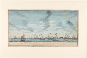 Vista da cidade de Paramaribo de Frederik Jägerschiöld (signed by artist)