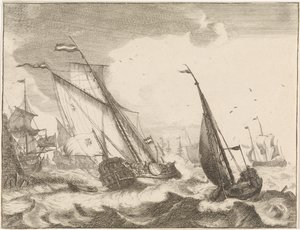 Navios no mar de Frederik Ottens