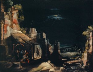 A adoração dos pastores de Frederik Valckenborch