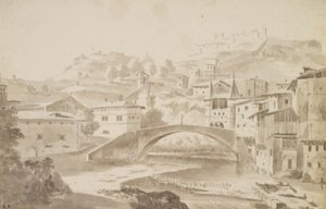 Viena, perto de Lyon. Pont Saint-Martin sobre floden Gére. TELEVISÃO. Priorado de Saint-Martin, s.t. Porte de la Rochette e slottet Pipet