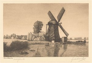 Aan de Angstel (título original sobre o objecto) de Frederik van der Harst (signed by artist)