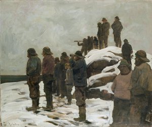 Pescadores (óleo sobre tela)