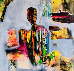 Figura abstrata colorida de Fredrik Olsen