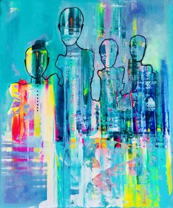 Família Abstrata Vibrante de Fredrik Olsen
