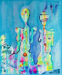 Figuras abstratas vibrantes de Fredrik Olsen