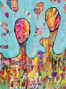 Figuras abstratas vibrantes de Fredrik Olsen