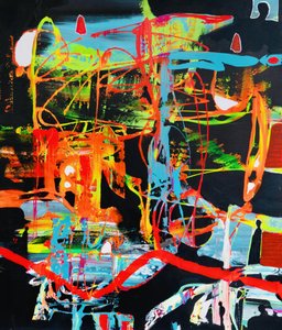 Abstrato urbano vibrante de Fredrik Olsen