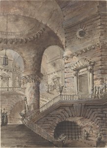 Prisão Romana de French 18th Century Follower of Giovanni Battista Piranesi
