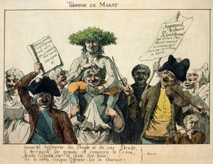 O Triunfo de Marat, 1793 de French Master