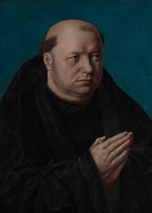 Retrato de um monge em oração. de French Painter