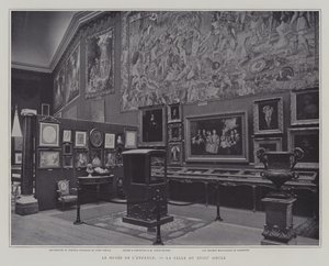 Sala século XVIII no Museu da Infância do Petit Palais, Paris (foto a p/b) de French Photographer