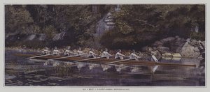 Um oito no Saint James Rowing Club, França (foto a cores) de French Photographer