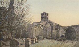 Arles, os Alyscamps, Igreja de Saint-Honorat de French Photographer