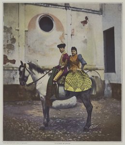 Na Feria de Sevilha (cor litho) de French Photographer