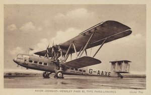 Avion Hengist Hendley Página 42, tipo Paris-Londres de French Photographer
