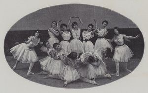 Aula de ballet (foto a p/b) de French Photographer