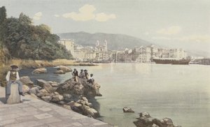 Bastia, vista do antigo porto e da cidade de French Photographer
