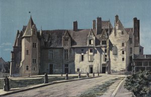Bauge, Chateau (prefeitura e Gendarmerie), juntos na praça de French Photographer