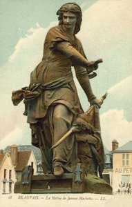 Beauvais, estátua de Jeanne Hachette (foto a cores) de French Photographer