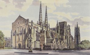 Bordeaux, Cathedrale St-Andre, juntos SE e Tour Pey-Berland de French Photographer