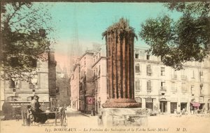 Bordeaux, La Fontaine Des Salinieree, O Fieche Saint-Michel de French Photographer