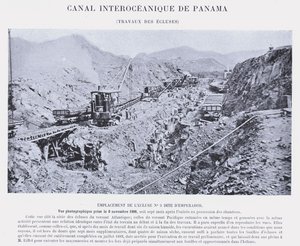Canal Interoceânico do Panamá, Lock Work (foto a p/b) de French Photographer