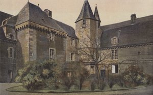 Carrouge, Chateau, fachada no pátio de French Photographer