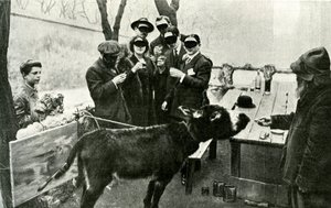 Comemore a farsa: no Salon des Independants em 1910 foi apresentada uma pintura assinada pelo “Excessive Futurist Painter” Boronali, intitulada “Et le soleil adormeceu sur l" Adriático ", que foi um grande sucesso. A tela havia sido pintada usand de French Photographer