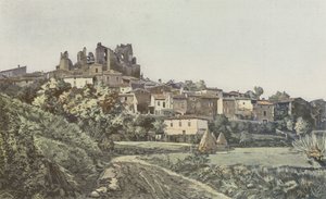 Chabrillan, vista geral e ruínas do castelo de French Photographer