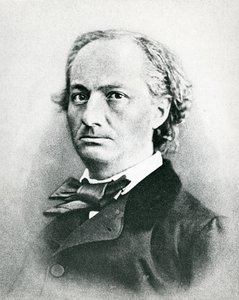Charles Baudelaire (1821-67) (foto a p/b) de French Photographer