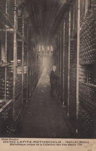 Chateau Lafite-Rothschild, Pauillac, Medoc, Biblioteca de coleção de vinhos desde 1797 de French Photographer