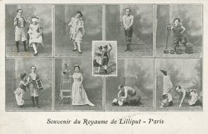 Circus troupe (foto a p/b) de French Photographer