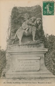 Clichy-Asnieres - Cemitérios dos Cães. Barry Monument. Postal enviado em 1913. de French Photographer