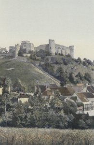 Druyes, Chateau, vista para o lago de French Photographer
